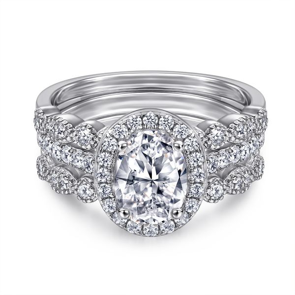 wedding accessories pure silver engagement rings 3pcs/set fadeless oval diamond birdal ring proposal ring no fading women's jewelry tl-, White
wedding accessories pure silver engagement rings 3pcs/set fadeless oval diamond birdal ring proposal ring no fading women's jewelry tl-, White