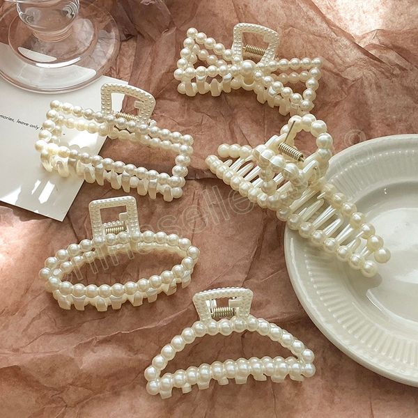 imitation pearl hairpins for women hollow geometric hair claws back head claw clip girls fashion headwear hair accessories, Slivery;golden
imitation pearl hairpins for women hollow geometric hair claws back head claw clip girls fashion headwear hair accessories, Slivery;golden