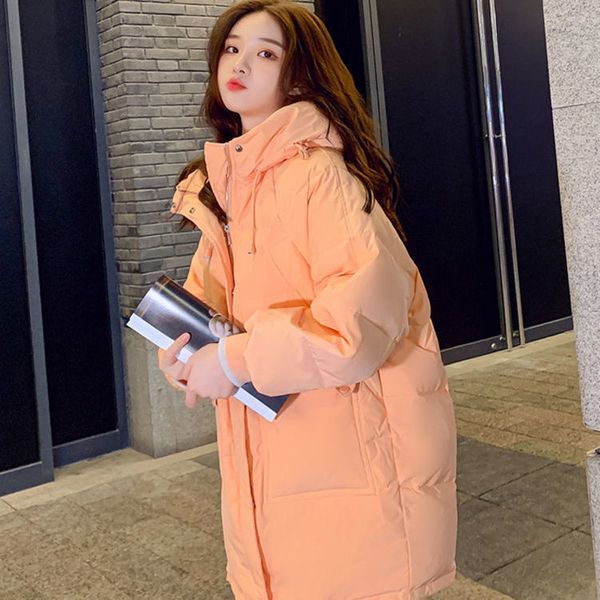 women's down parkas orange coat korean fashion loose midlength cotton jacket winter thicken warm outerwear female ld2641 221205, Black
women's down parkas orange coat korean fashion loose midlength cotton jacket winter thicken warm outerwear female ld2641 221205, Black