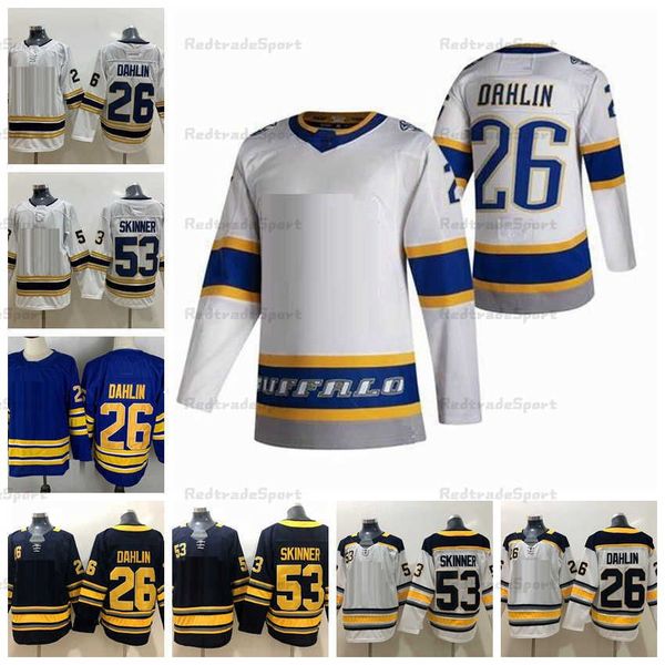 2021 reverse retro hockey jerseys 26 rasmus dahlin 53 jeff skinner gold 50th anniversary stitched jersey mens home royal navy blue s-xxxl, Black;red
2021 reverse retro hockey jerseys 26 rasmus dahlin 53 jeff skinner gold 50th anniversary stitched jersey mens home royal navy blue s-xxxl, Black;red