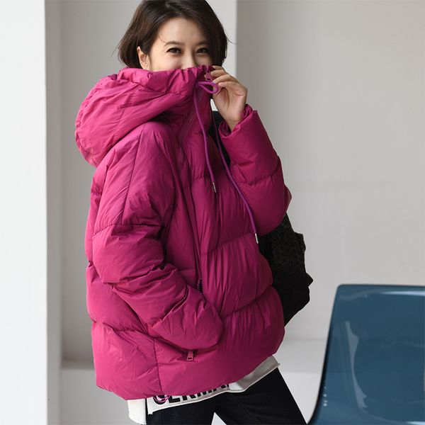 women's down parkas micoco y1022c korean version personality side zipper front short back long loose age drawstring hooded down jacket, Black
women's down parkas micoco y1022c korean version personality side zipper front short back long loose age drawstring hooded down jacket, Black