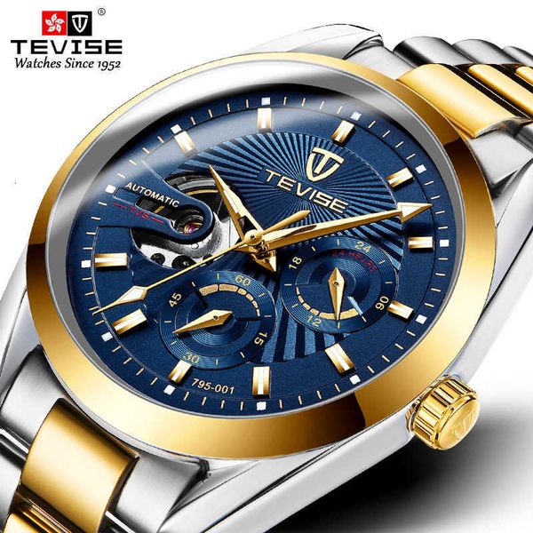 watch wrist swiss tevise tevis brand fashion multifunctional business waterproof automatic mechanical men's watch, Slivery;brown
watch wrist swiss tevise tevis brand fashion multifunctional business waterproof automatic mechanical men's watch, Slivery;brown