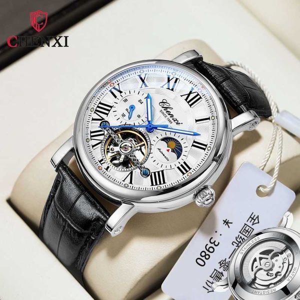 watch wrist chenxi business men's high-end fully automatic hollow flywheel luminous waterproof tiktok mechanical, Slivery;brown
watch wrist chenxi business men's high-end fully automatic hollow flywheel luminous waterproof tiktok mechanical, Slivery;brown