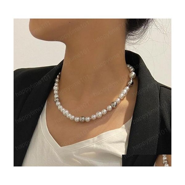 chokers pearl link choker necklace women bridal wedding stainless steel beaded chain necklaces femme jewelry drop delivery pendants dhily, Golden;silver
chokers pearl link choker necklace women bridal wedding stainless steel beaded chain necklaces femme jewelry drop delivery pendants dhily, Golden;silver