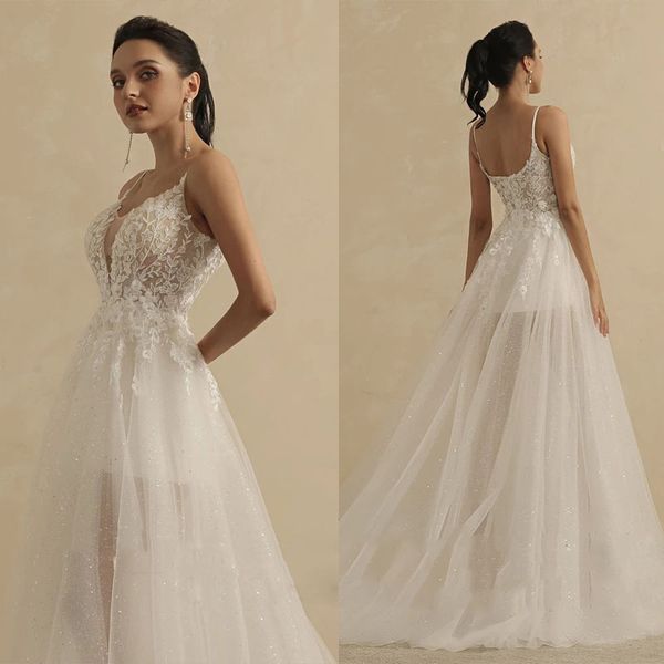 beach wedding dress high slit for women v neck sleeveless bride ivory party boho bridal gown 2022, White
beach wedding dress high slit for women v neck sleeveless bride ivory party boho bridal gown 2022, White