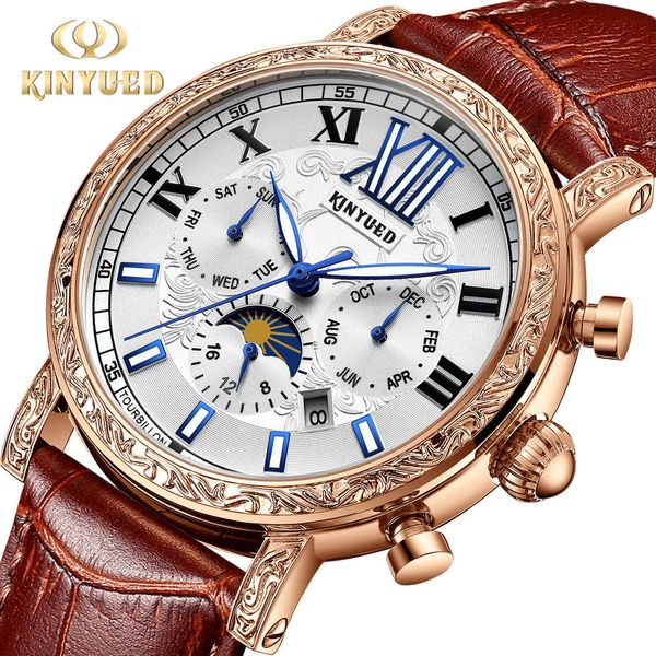 watch wrist kinyued/jinyueda tiktok hollow tourbillon fully automatic men's mechanical, Slivery;brown
watch wrist kinyued/jinyueda tiktok hollow tourbillon fully automatic men's mechanical, Slivery;brown