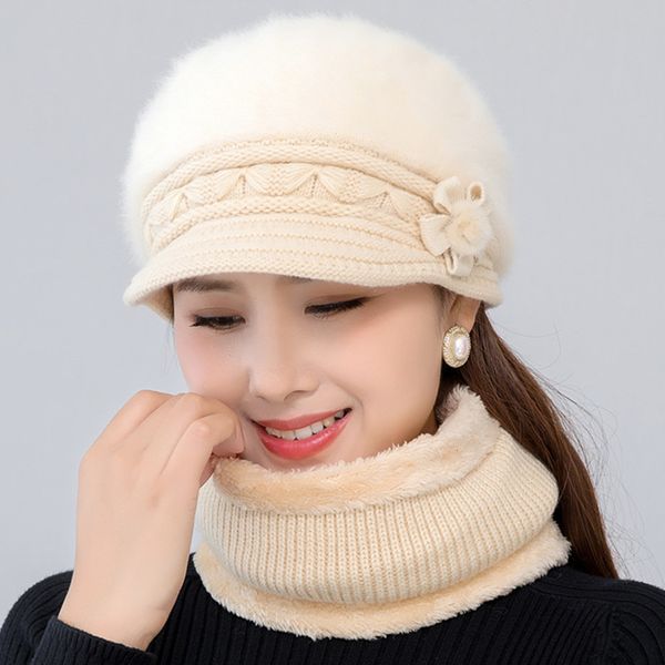 beanie/skull caps women winter hat keep warm cap add fur lined and scarf set s for female casual rabbit knitted 221205, Blue;gray
beanie/skull caps women winter hat keep warm cap add fur lined and scarf set s for female casual rabbit knitted 221205, Blue;gray