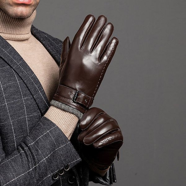 five fingers gloves sheepskin men' touch screen high-quality leather keep warm plus velvet in autumn winter s2764 221203, Blue;gray
five fingers gloves sheepskin men' touch screen high-quality leather keep warm plus velvet in autumn winter s2764 221203, Blue;gray