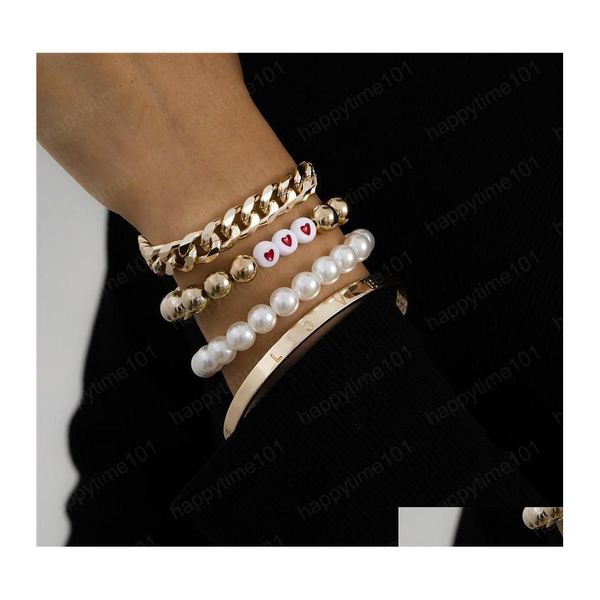 beaded women hip hop heart pearl beaded strands bracelets european aluminum metal chain love lettering bangle valentines day gift pu dhmbv, Black
beaded women hip hop heart pearl beaded strands bracelets european aluminum metal chain love lettering bangle valentines day gift pu dhmbv, Black
