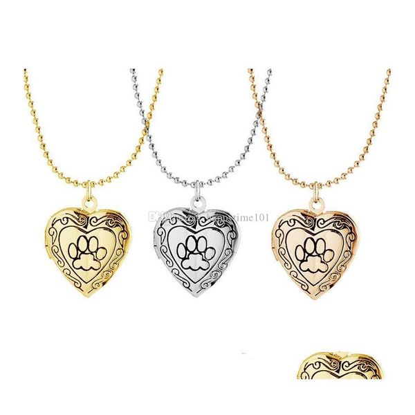 pendant necklaces p o frame memory locket pendant necklace sier/gold color romantic love heart cute paw prints jewelry women gift dr dheij, Silver
pendant necklaces p o frame memory locket pendant necklace sier/gold color romantic love heart cute paw prints jewelry women gift dr dheij, Silver