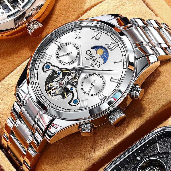 watch wrist shih men's fully automatic mechanical watch waterproof steel band new hollow out large dial live, Slivery;brown
watch wrist shih men's fully automatic mechanical watch waterproof steel band new hollow out large dial live, Slivery;brown