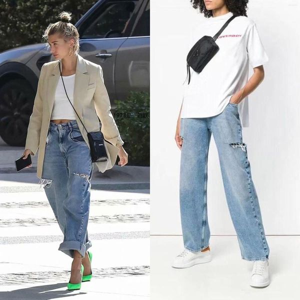 women's jeans denim straight celebrity for woman 2022 designer alternative luxury clothes, Blue
women's jeans denim straight celebrity for woman 2022 designer alternative luxury clothes, Blue