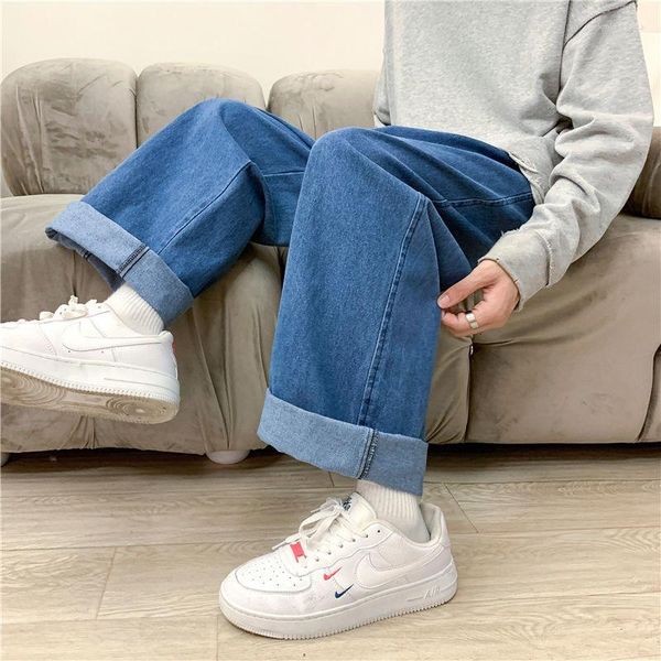 men's jeans 2022 autumn winter fashion thick male solid color oversize denim trousers women warm wide leg pants, Blue
men's jeans 2022 autumn winter fashion thick male solid color oversize denim trousers women warm wide leg pants, Blue