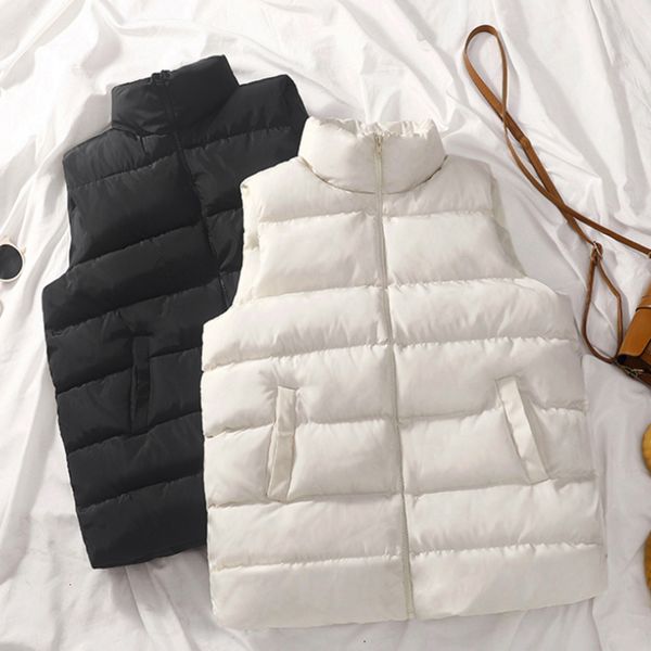 womens vests winter cotton down vest women loose waistcoat bodywarm jacket padded sleeveless female 221205, Black;white
womens vests winter cotton down vest women loose waistcoat bodywarm jacket padded sleeveless female 221205, Black;white