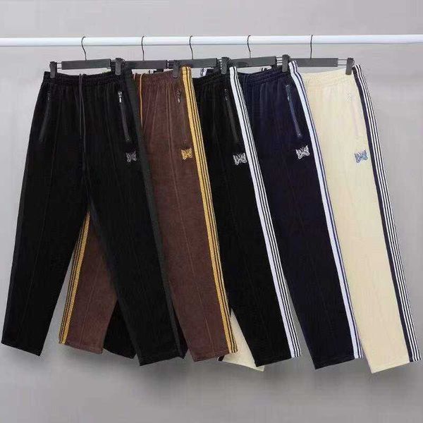 men's pants needles velvet leisure pants rocky pants hip hop 1 1 butterfly embroidery track sweatpants japan needles trousers t221205, Black
men's pants needles velvet leisure pants rocky pants hip hop 1 1 butterfly embroidery track sweatpants japan needles trousers t221205, Black