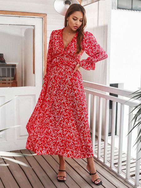 party dresses floral ruched flared long sleeve maxi women luxury deep v casual vestidos de mujer elegantes para fiesta 221203, White;black
party dresses floral ruched flared long sleeve maxi women luxury deep v casual vestidos de mujer elegantes para fiesta 221203, White;black