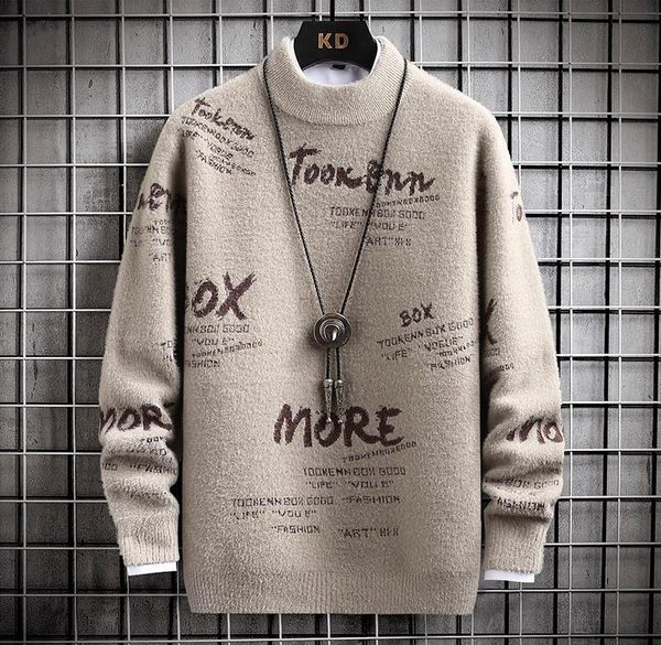men hip hop streetwear knitted sweater pullover faux ferret sweater harajuku thick warm casual slim sweaters, White;black
men hip hop streetwear knitted sweater pullover faux ferret sweater harajuku thick warm casual slim sweaters, White;black