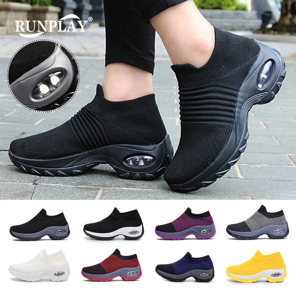 dress shoes women tennis air cushion 5cm height increase sports sneakers breathable female walking sock thick bottom platforms 221205, Black
dress shoes women tennis air cushion 5cm height increase sports sneakers breathable female walking sock thick bottom platforms 221205, Black