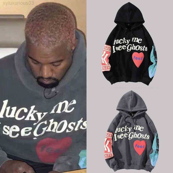 2022 harajuku graffiti letter printed hoodies men lucky me i see ghosts sweatshirt fleece streetwear hip hop loose pullovers, Black
2022 harajuku graffiti letter printed hoodies men lucky me i see ghosts sweatshirt fleece streetwear hip hop loose pullovers, Black