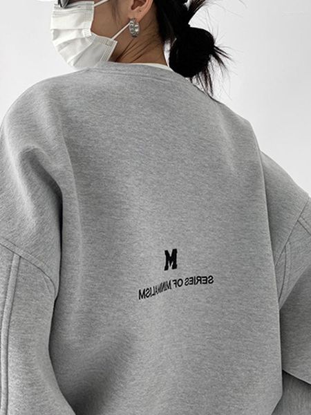 women's hoodies women letter embroidery gray sweatshirts casual loose long sleeve o neck pullovers female 2023 autumn winter streetwear, Black
women's hoodies women letter embroidery gray sweatshirts casual loose long sleeve o neck pullovers female 2023 autumn winter streetwear, Black