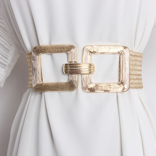 belts summer metal alloy square hook buckle waist belt bohemian casual elastic strechy waistband women dress shirt corset belts 221205, Black;brown
belts summer metal alloy square hook buckle waist belt bohemian casual elastic strechy waistband women dress shirt corset belts 221205, Black;brown