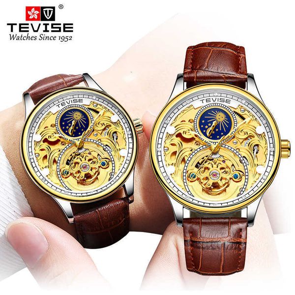 watch wrist switzerland's new tevise hollow out fashion business watch moon phase tourbillon men's waterproof, Slivery;brown
watch wrist switzerland's new tevise hollow out fashion business watch moon phase tourbillon men's waterproof, Slivery;brown