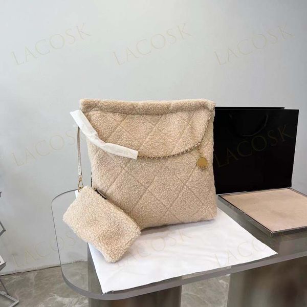 22bag garbage handbags womens shoulder bags crossbody lamb wool large totes gold letter shopping bag with wallet purses
22bag garbage handbags womens shoulder bags crossbody lamb wool large totes gold letter shopping bag with wallet purses