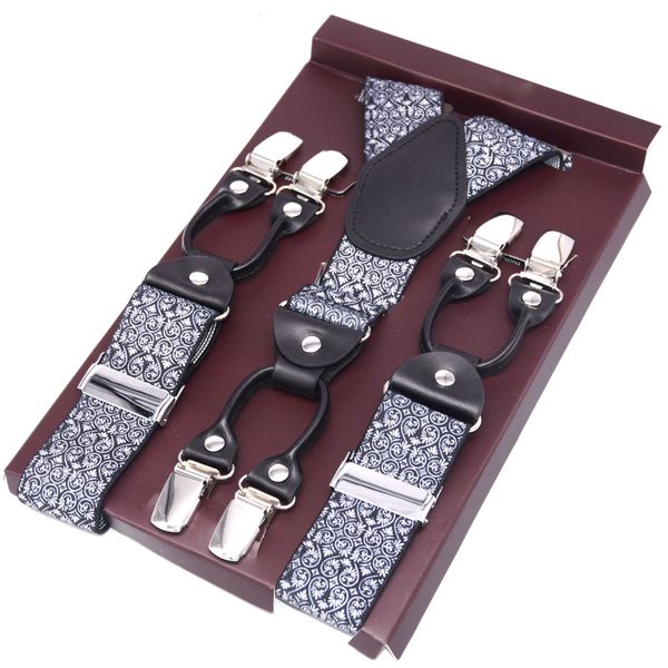 suspenders men's suspenders black leather 6 clips braces vintage casual suspensorio tirante trousers strap bretele fatherhusband's, Black;white
suspenders men's suspenders black leather 6 clips braces vintage casual suspensorio tirante trousers strap bretele fatherhusband's, Black;white