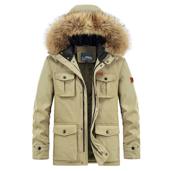 men s down parkas 8xl plus winter long casual thick warm fleece vintage fur jacket coat outwear waterproof pockets hat 221205, Black
men s down parkas 8xl plus winter long casual thick warm fleece vintage fur jacket coat outwear waterproof pockets hat 221205, Black