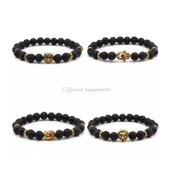 beaded casual fashion lava rock beads bracelet owl buddha lion hand bracelets 8mm alloy natural stone bangles for women men g dhrpm, Black
beaded casual fashion lava rock beads bracelet owl buddha lion hand bracelets 8mm alloy natural stone bangles for women men g dhrpm, Black