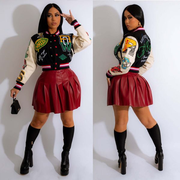 womens jackets racing bomber print autumn coat winter clothes women cropped cyber y2k streetwear varsity baseball letterman jacket 221205, Black;brown
womens jackets racing bomber print autumn coat winter clothes women cropped cyber y2k streetwear varsity baseball letterman jacket 221205, Black;brown