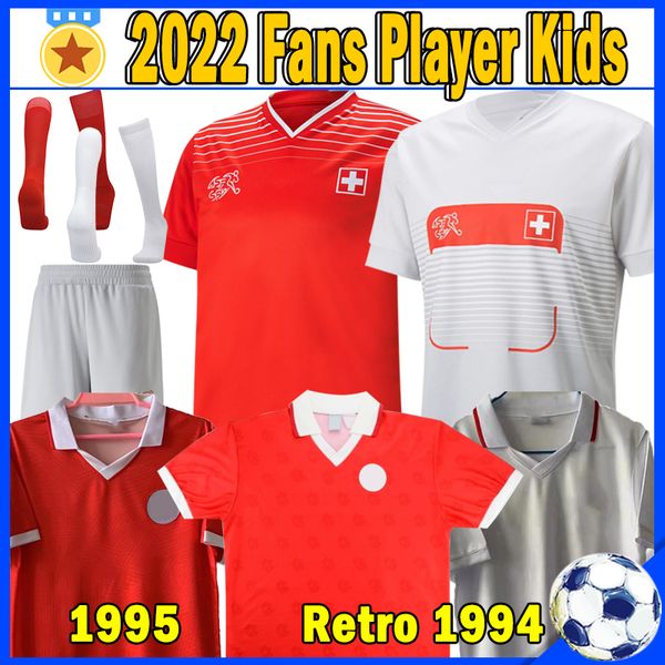 22/23 world cup switzerland soccer jerseys retro 94 95 xhaha zakaria akanji elvedi rodriguez maillots de football uniforms national team fan, Black;yellow
22/23 world cup switzerland soccer jerseys retro 94 95 xhaha zakaria akanji elvedi rodriguez maillots de football uniforms national team fan, Black;yellow