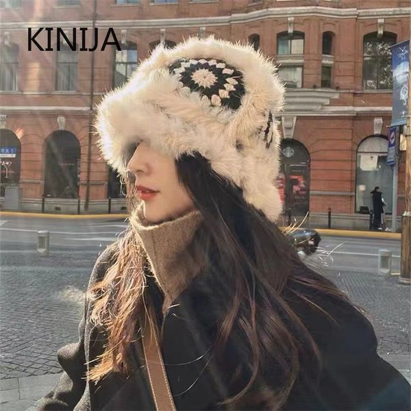 wide brim hats bucket rabbit women winter thickened ear protection retro literature art knitted wool lady handmade crochet panama 221205, Blue;gray
wide brim hats bucket rabbit women winter thickened ear protection retro literature art knitted wool lady handmade crochet panama 221205, Blue;gray
