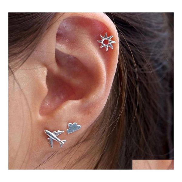 stud 3 pcs/set womens simple sier airplane cloud sun stud earrings set cute jewelry accessories christmas gifts drop delivery dhzmd, Golden;silver
stud 3 pcs/set womens simple sier airplane cloud sun stud earrings set cute jewelry accessories christmas gifts drop delivery dhzmd, Golden;silver