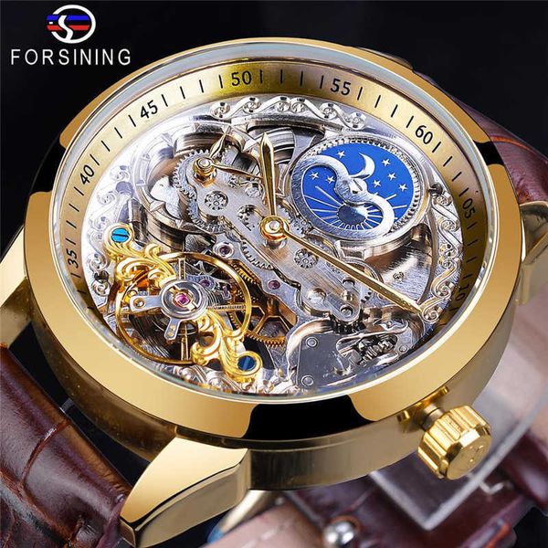 watch wrist new forsing men's fashion leisure hollow out mechanical waterproof automatic, Slivery;brown
watch wrist new forsing men's fashion leisure hollow out mechanical waterproof automatic, Slivery;brown