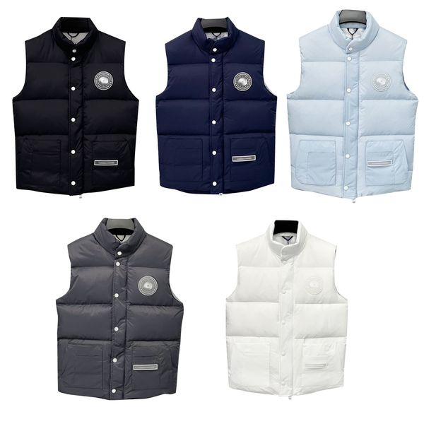 luxury down vest jacket canadian style men's designer men's and women's high-quality winter warm, Black;white
luxury down vest jacket canadian style men's designer men's and women's high-quality winter warm, Black;white
