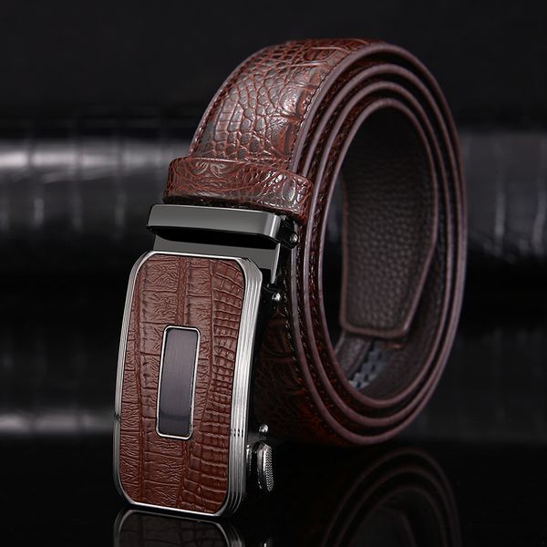 belts 33cm genuine leather business men's belt alloy automatic buckle casual suit allmatch cowhide belt for men 221205, Black;brown
belts 33cm genuine leather business men's belt alloy automatic buckle casual suit allmatch cowhide belt for men 221205, Black;brown