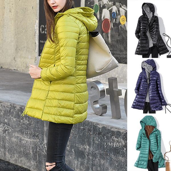 women's down parkas women long warm puffer jackets ultralight duck jacket autumn winter portable hooded parka coat windbreaker outwear, Black
women's down parkas women long warm puffer jackets ultralight duck jacket autumn winter portable hooded parka coat windbreaker outwear, Black