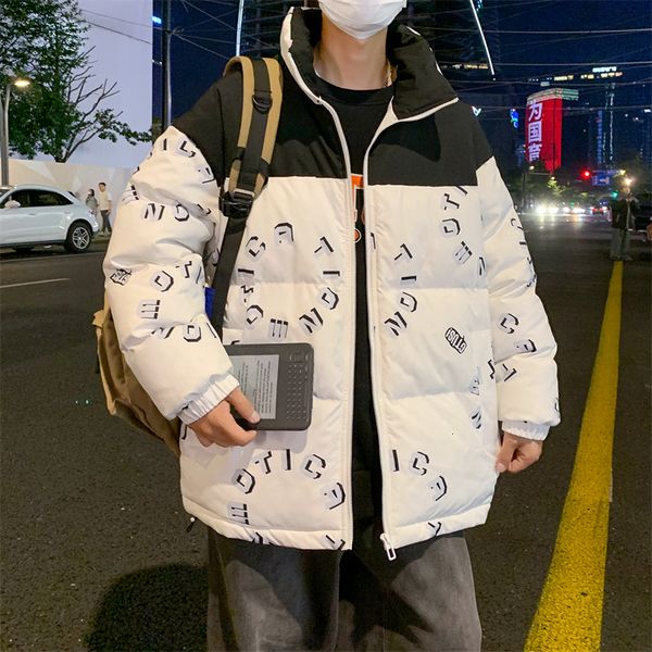 men's down parkas winter thicken cotton jacket travel bubble coat harajuku fashion oversize waterproof ski coat contrast zippered puffe, Black
men's down parkas winter thicken cotton jacket travel bubble coat harajuku fashion oversize waterproof ski coat contrast zippered puffe, Black