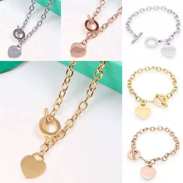 high end designer womens necklace bracelet fashion heart set 18k gold girl christmas love gift 316l stainless steel jewelry small paper box, Silver
high end designer womens necklace bracelet fashion heart set 18k gold girl christmas love gift 316l stainless steel jewelry small paper box, Silver