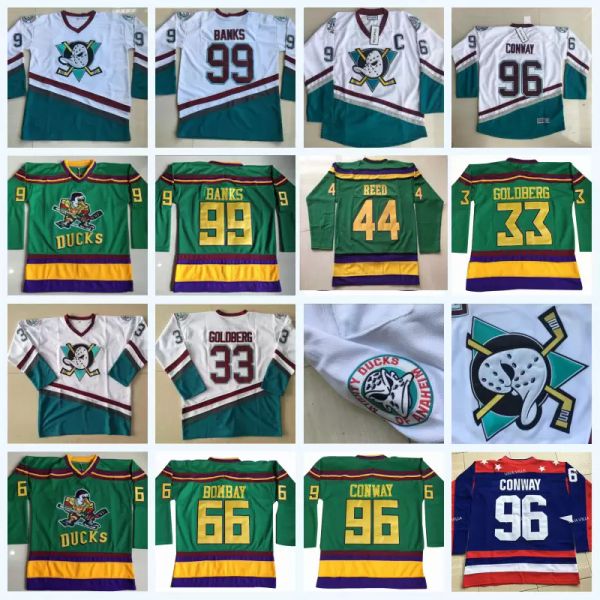 96 charlie conway the mighty ducks moive hockey jersey 33 greg goldberg 99 adam banks 66 gordon bombay 44 reed instock double stitched name, Black;red
96 charlie conway the mighty ducks moive hockey jersey 33 greg goldberg 99 adam banks 66 gordon bombay 44 reed instock double stitched name, Black;red