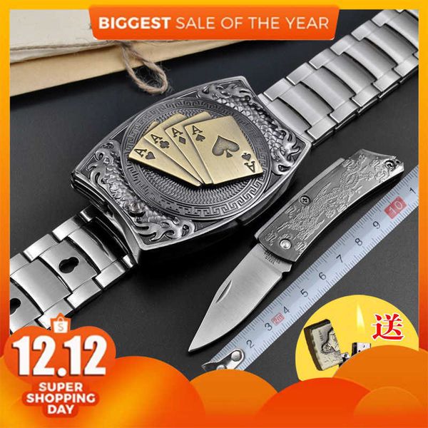 fashion and luxury design belt new personalized men's stainls steel self-defense pocket knife fashion trend korean ethnic youth, Black;brown
fashion and luxury design belt new personalized men's stainls steel self-defense pocket knife fashion trend korean ethnic youth, Black;brown