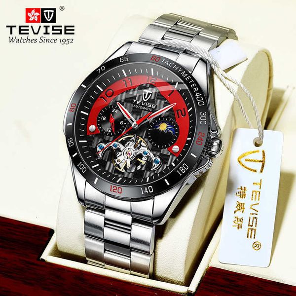 watch wrist tevez automatic mechanical fine steel band luminous waterproof fashion sports large dial men's watch, Slivery;brown
watch wrist tevez automatic mechanical fine steel band luminous waterproof fashion sports large dial men's watch, Slivery;brown