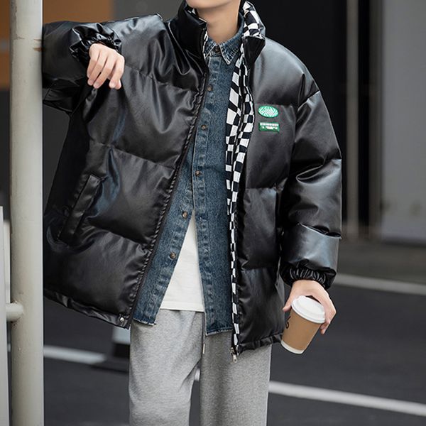 men's down parkas legible thicken warm parkas men casual loose stand winter jacket male solid winter coats man 221205, Black
men's down parkas legible thicken warm parkas men casual loose stand winter jacket male solid winter coats man 221205, Black