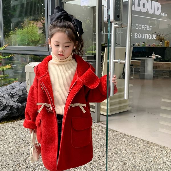 winter new children's wear girl's korean christmas long red coat, Blue;gray
winter new children's wear girl's korean christmas long red coat, Blue;gray