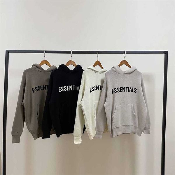 21fw essential seventh collection knitting hoodies men women hiphop streetwear sweatshirt thick cotton knit hoodie, Black
21fw essential seventh collection knitting hoodies men women hiphop streetwear sweatshirt thick cotton knit hoodie, Black