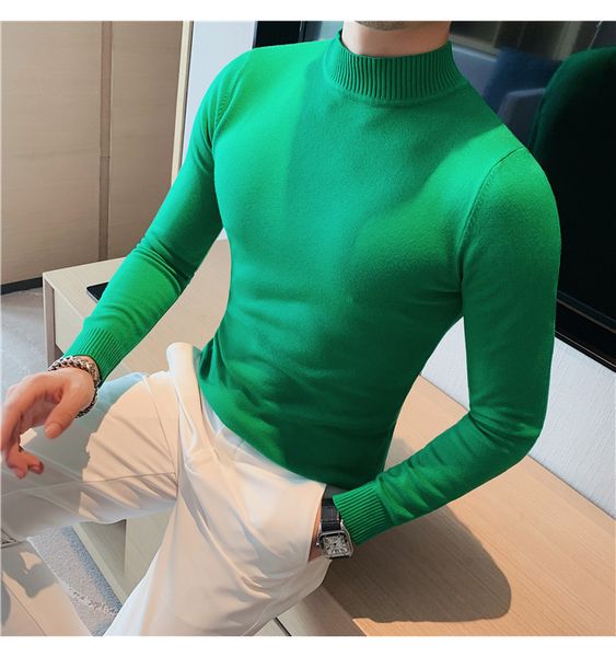 winter men's half high neck long sleeve sweaters slim fitting knitting casual 14 color coats
winter men's half high neck long sleeve sweaters slim fitting knitting casual 14 color coats