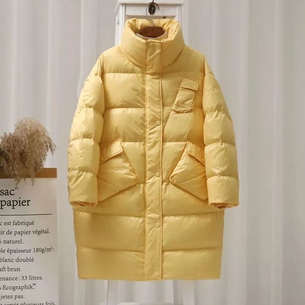 women's down parkas 90 white duck thick warm jacket female winter loose long fashion feather coat snow outwear 221205, Black
women's down parkas 90 white duck thick warm jacket female winter loose long fashion feather coat snow outwear 221205, Black