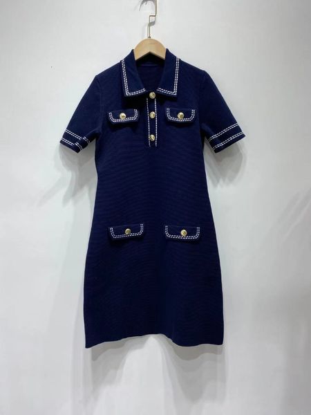 party dresses women dress summer lapel button pocket short sleeve knit women casual mini dress 221203, White;black
party dresses women dress summer lapel button pocket short sleeve knit women casual mini dress 221203, White;black