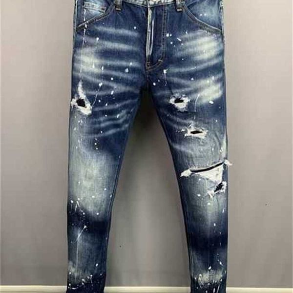 men's jeans 2022 fw 23ss luxury brand designer d2 men denim dsquare embroidery pants fashion holes trousers mens clothing us size 28-38, Blue
men's jeans 2022 fw 23ss luxury brand designer d2 men denim dsquare embroidery pants fashion holes trousers mens clothing us size 28-38, Blue
